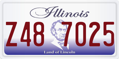 IL license plate Z487025