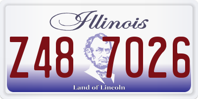 IL license plate Z487026