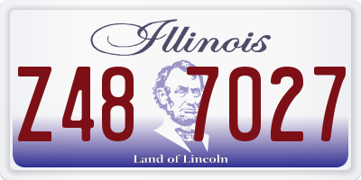 IL license plate Z487027