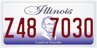IL license plate Z487030