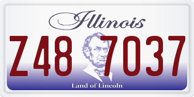 IL license plate Z487037