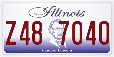 IL license plate Z487040
