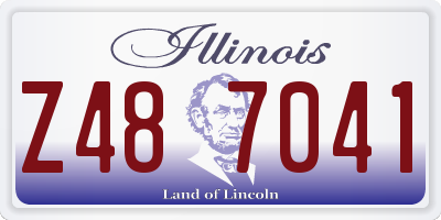 IL license plate Z487041