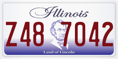 IL license plate Z487042
