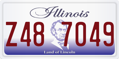 IL license plate Z487049