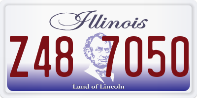 IL license plate Z487050