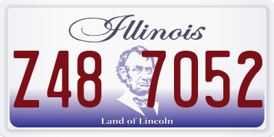 IL license plate Z487052