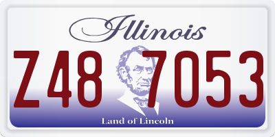 IL license plate Z487053