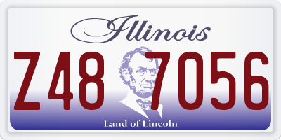 IL license plate Z487056