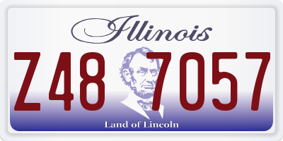 IL license plate Z487057