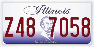 IL license plate Z487058