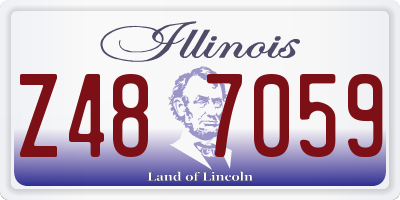 IL license plate Z487059