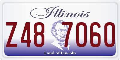 IL license plate Z487060