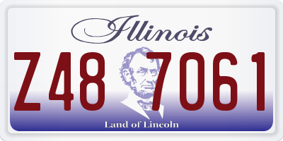 IL license plate Z487061