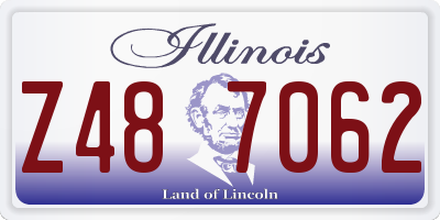 IL license plate Z487062