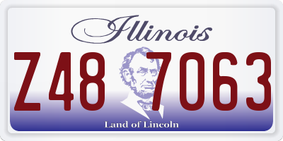 IL license plate Z487063