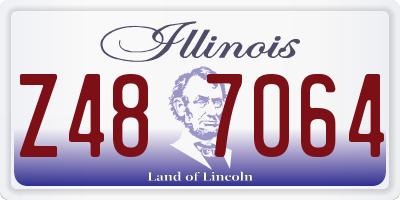 IL license plate Z487064