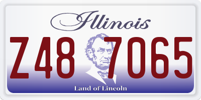 IL license plate Z487065