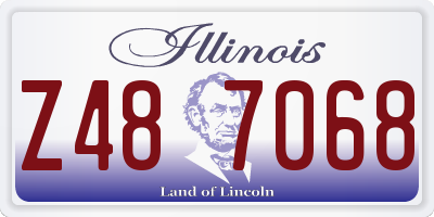 IL license plate Z487068