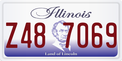 IL license plate Z487069