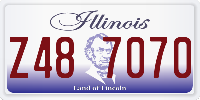 IL license plate Z487070