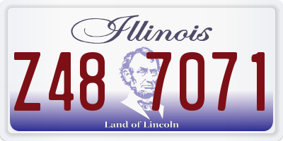 IL license plate Z487071