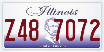 IL license plate Z487072