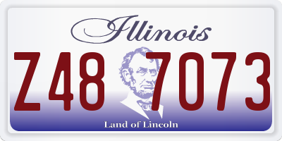 IL license plate Z487073