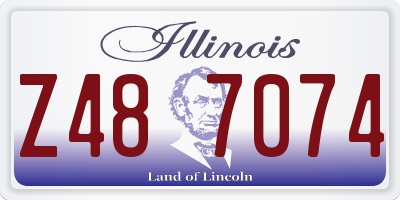 IL license plate Z487074