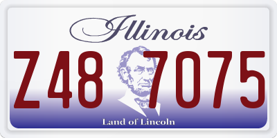IL license plate Z487075