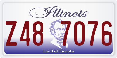 IL license plate Z487076
