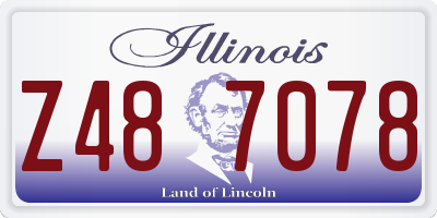 IL license plate Z487078