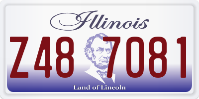 IL license plate Z487081