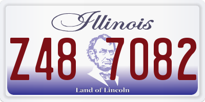 IL license plate Z487082
