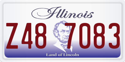 IL license plate Z487083
