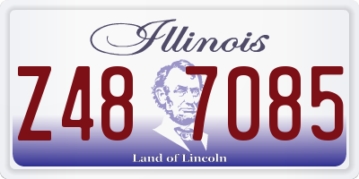 IL license plate Z487085