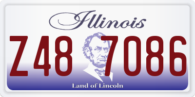 IL license plate Z487086