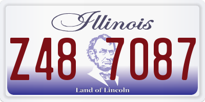 IL license plate Z487087