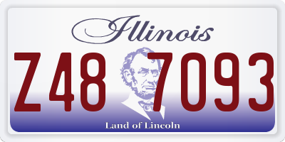 IL license plate Z487093