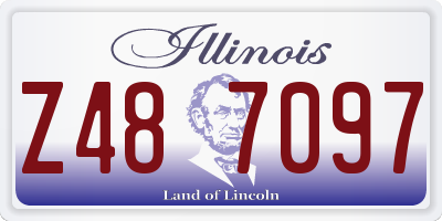 IL license plate Z487097