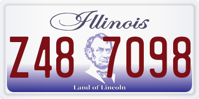 IL license plate Z487098