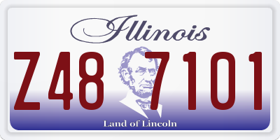 IL license plate Z487101