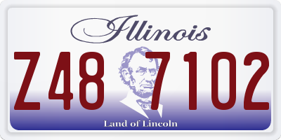 IL license plate Z487102