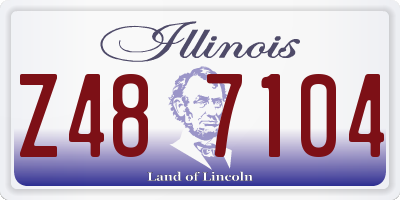 IL license plate Z487104