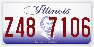 IL license plate Z487106