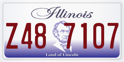 IL license plate Z487107