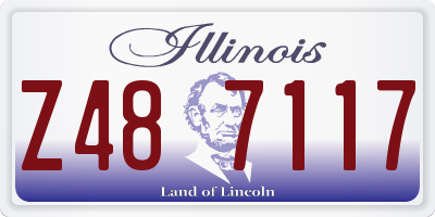 IL license plate Z487117
