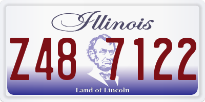 IL license plate Z487122