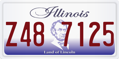 IL license plate Z487125