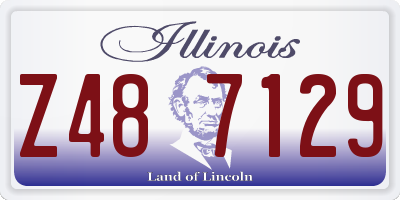 IL license plate Z487129